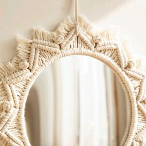 Wall Decor - Macrame Mirror