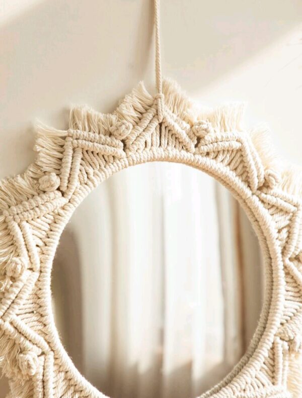 Wall Decor - Macrame Mirror