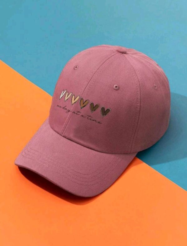 Women's Baseball Cap - Printed Love - Deep Pink