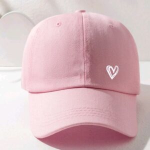 Women's Baseball Cap - Heart - Pink