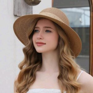 Sun Hat - Boho Straw - Khaki