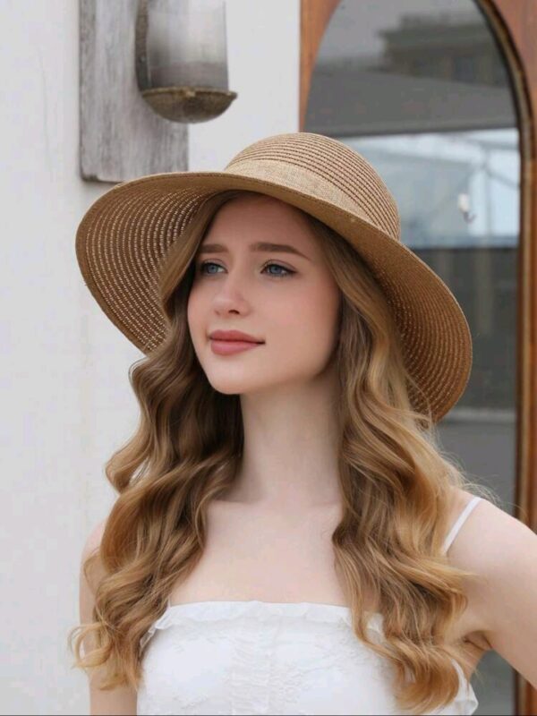 Sun Hat - Boho Straw - Khaki